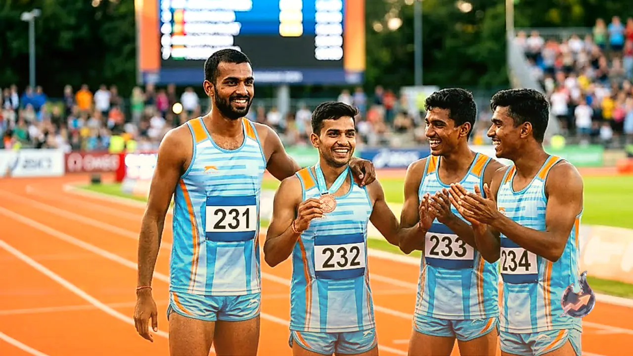 एशियाई खेल 2026: भारतीय पुरुषों की रिले टीम ने 4x400 मीटर स्पर्धा में कांस्य पदक जीता