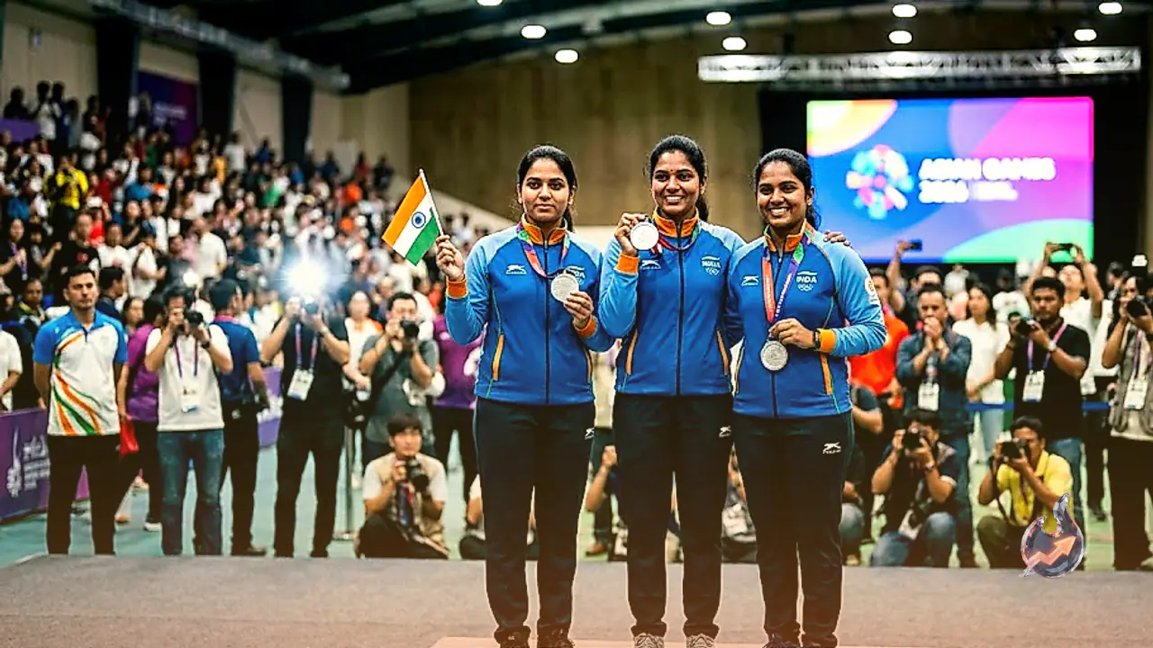 Indian Shooters Clinch Silver in Women's 10m Air Rifle Team Event to Open Asian Games 2026 Medal Account