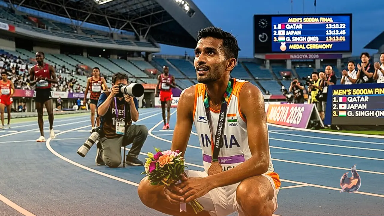 एशियन गेम्स 2026 में गुलवीर सिंह ने रचा इतिहास, 5000 मीटर में कांस्य जीतकर लगाई पदकों की हैट्रिक