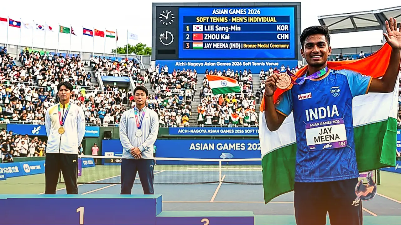 Jay Meena Clinches Historic Bronze in Soft Tennis at Asian Games 2026