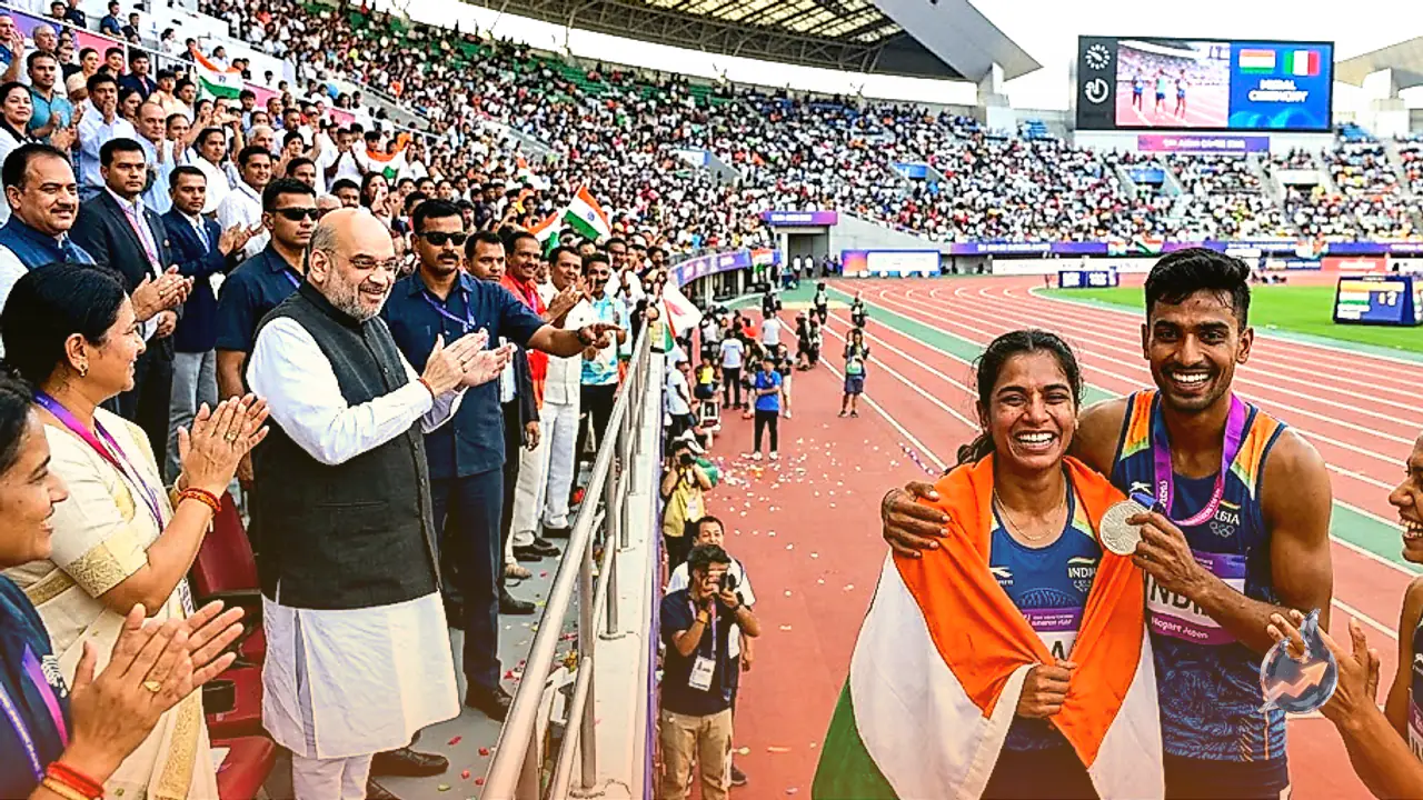 एशियन गेम्स 2026 में मिक्स्ड 4×400 मीटर रिले टीम ने जीता सिल्वर मेडल, अमित शाह ने की सराहना