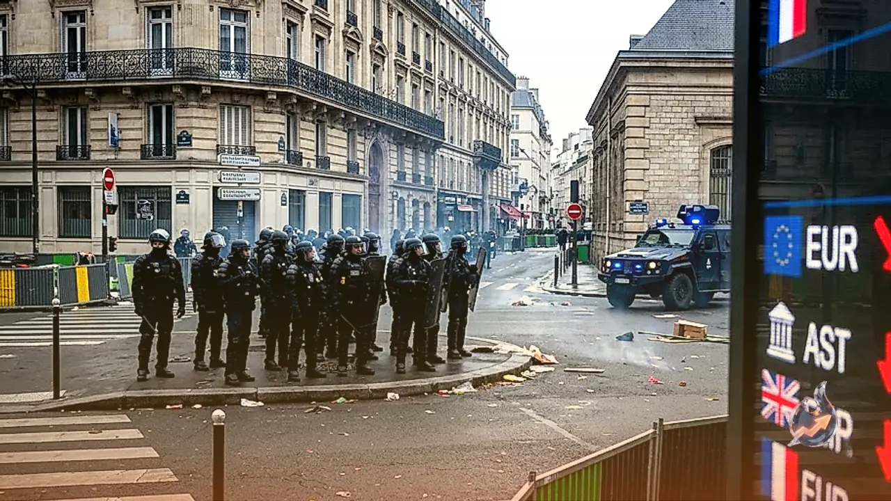 Euro Slides Under 1.1250 Threshold as French Domestic Protests and Budget Uncertainty Mount