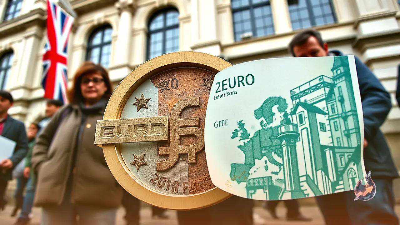 Euro Slips Toward 17-Month Trough Against British Pound as French Bond Spread Widens