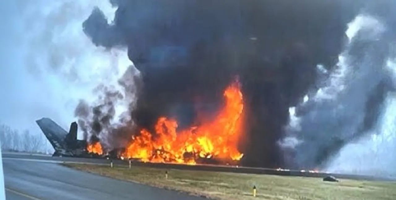Five IAF Personnel Killed as AN-32 Catches Fire While Landing at Jorhat Air Base