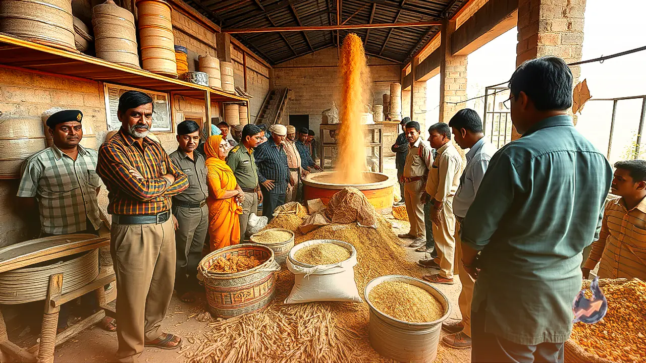 Fake Masala Factory Busted in Samastipur, Bihar, Producing Spices from Rice Powder and Wood Dust