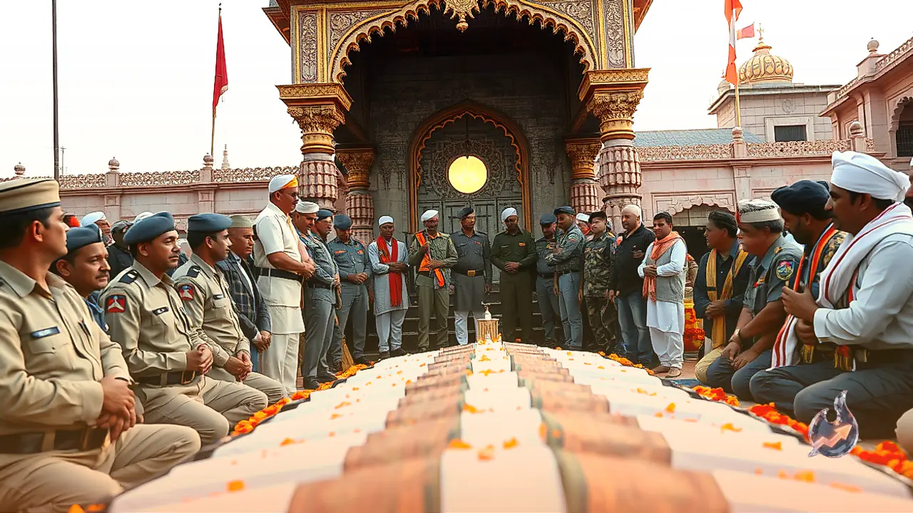 Fallen Soldiers Honored with Sacred Tarpan Ritual at Bikaner Sun Temple During Pitru Paksha