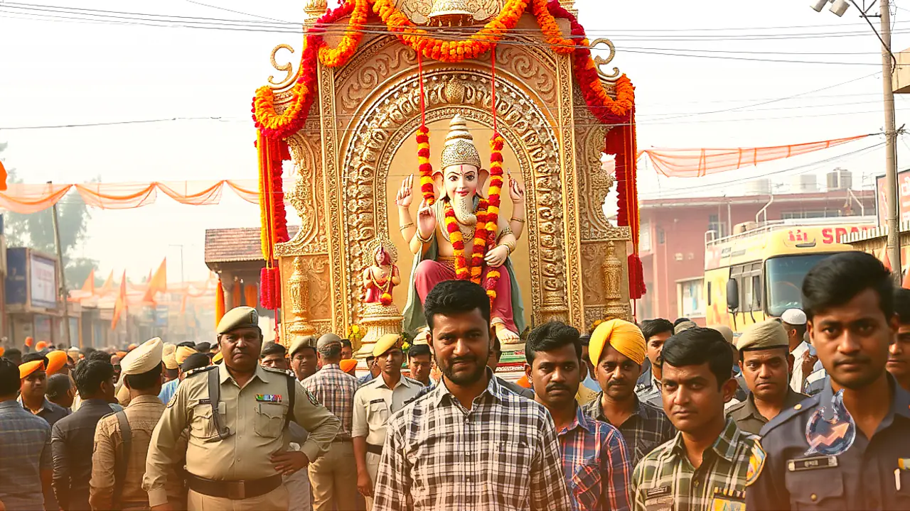 Faridabad Ganesh Pandal Honors Armed Forces Through Operation Sindoor Theme In Gandhi Colony
