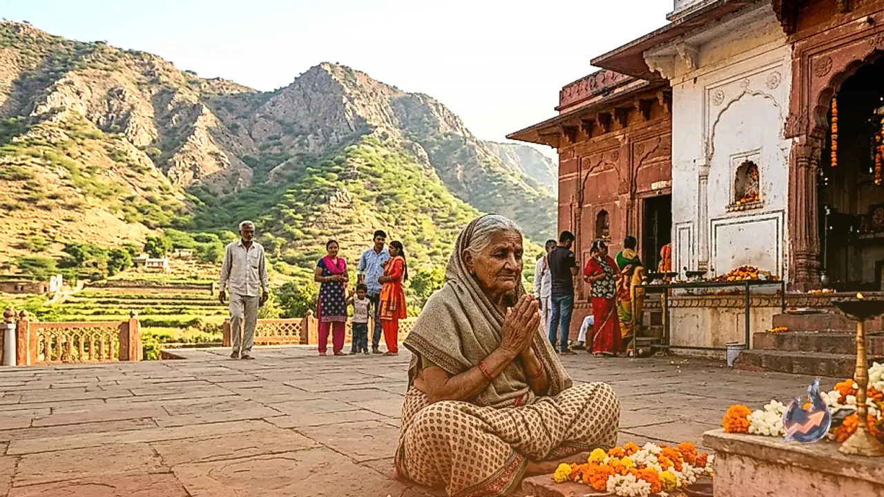 Faridabad's Ancient Baba Lata Dhari Temple in Kot Village Offers Peace and Scenic Mountain Views Amid the Aravalli Range