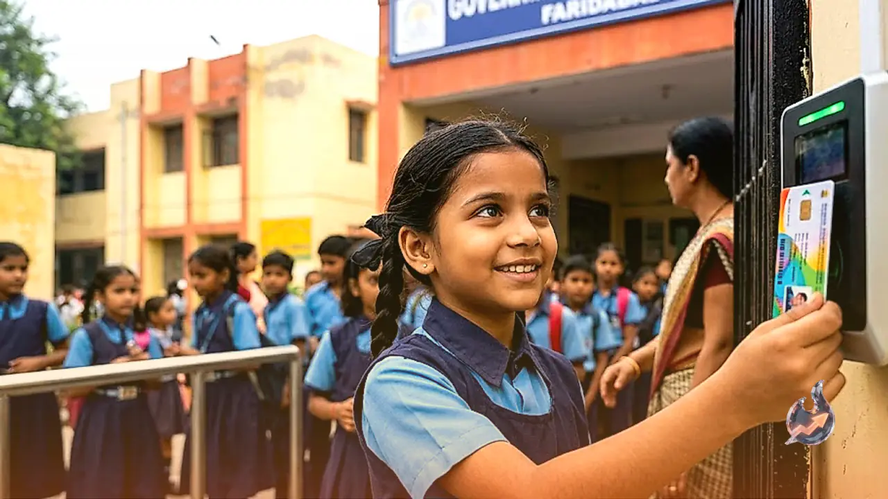 Faridabad Government School Launches Digital ID Cards to Send Instant Entry and Exit Alerts to Parents