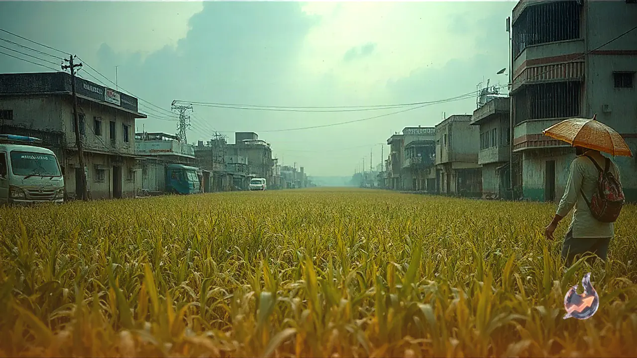 Heavy Rains Flatten Ripening Paddy Fields in Faridabad Compounding Farmers Agony After Wheat Crop Loss