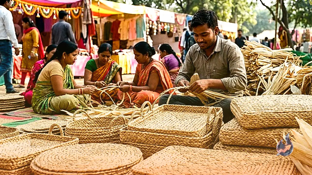 Faridabad youth Pradeep transforms corn husks into profitable home decor, empowering local women