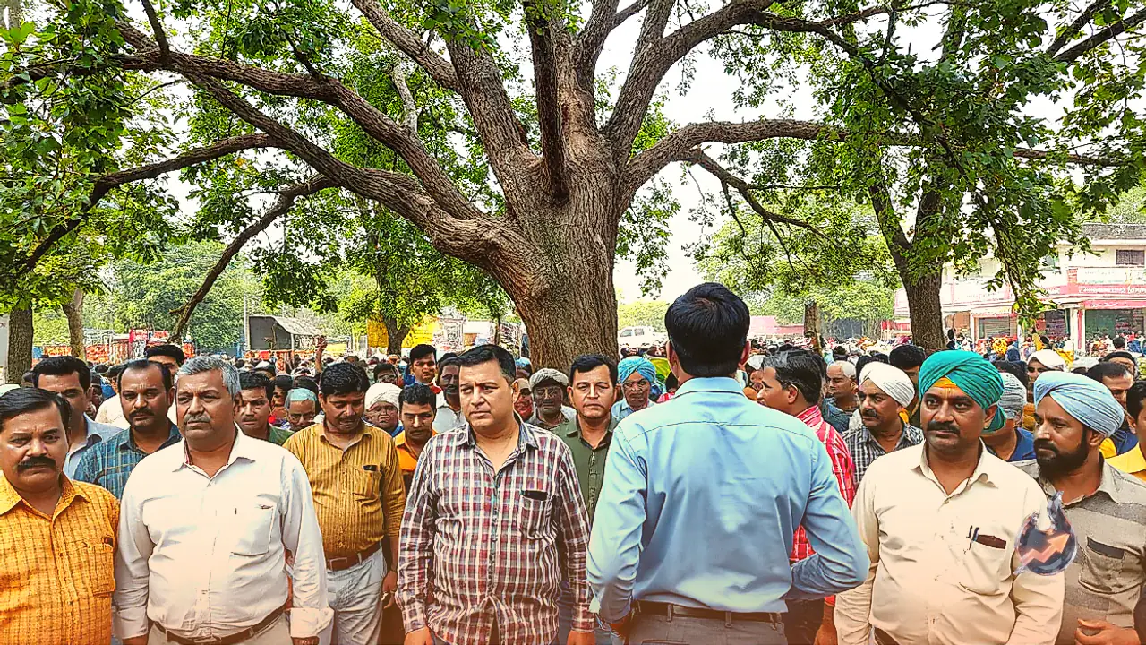 बारां में डीएपी खाद के संकट पर भड़के किसान, सड़क पर लगाया जाम और पेड़ पर चढ़कर नरेश मीणा ने किया प्रदर्शन