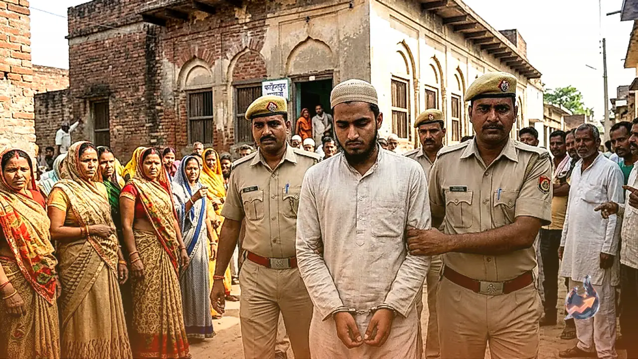 Fatehpur Madrasa Cleric Arrested for Exploiting 14-Year-Old Student After Villagers Thwart Kidnapping Attempt