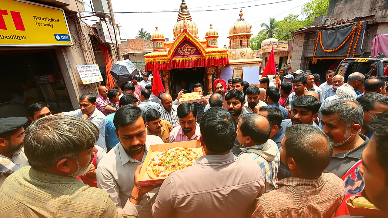 Fattehpur Outlet Sealed After Non-Veg Pizza Delivered Instead of Veg During Navratri, Hindu Groups Protest Near Temple