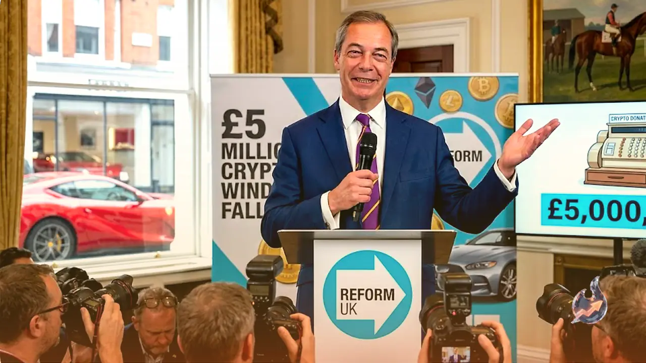 Ferraris or the Horses, Reform Leader Insists a £5 Million Crypto Windfall Is His Alone to Spend