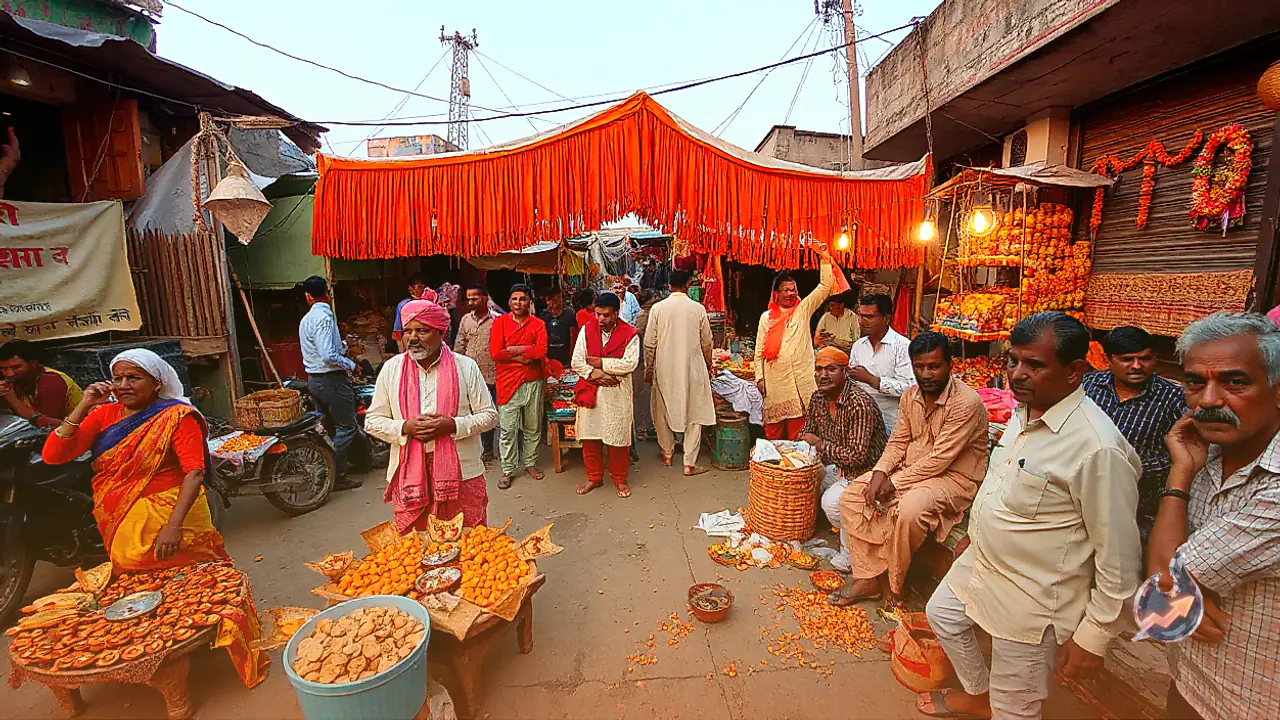 अलवर में त्योहार से पहले दुकानें हटाने पर भड़के मिट्टी के दीपक और पूजन सामग्री बेचने वाले