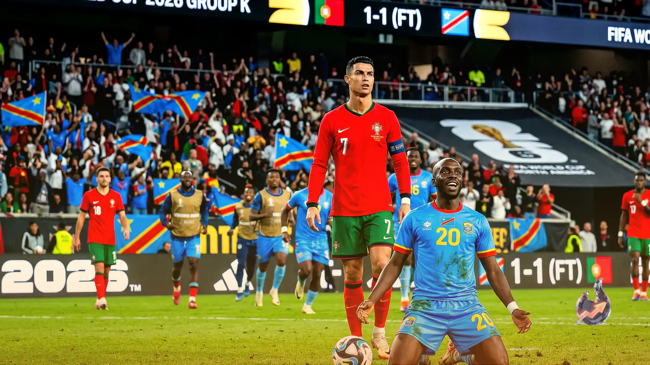FIFA World Cup 2026: DR Congo Spoil Ronaldo's Record Day, Hold Portugal to a 1-1 Draw