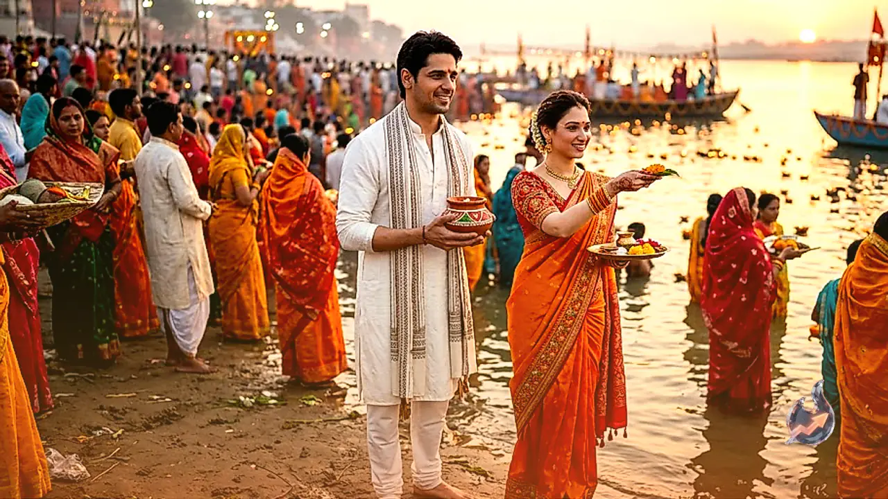 फिल्म 'द वाण' का भक्ति गीत 'छठी मैया' रिलीज, सिद्धार्थ मल्होत्रा और तमन्ना भाटिया का देसी अंदाज छाया