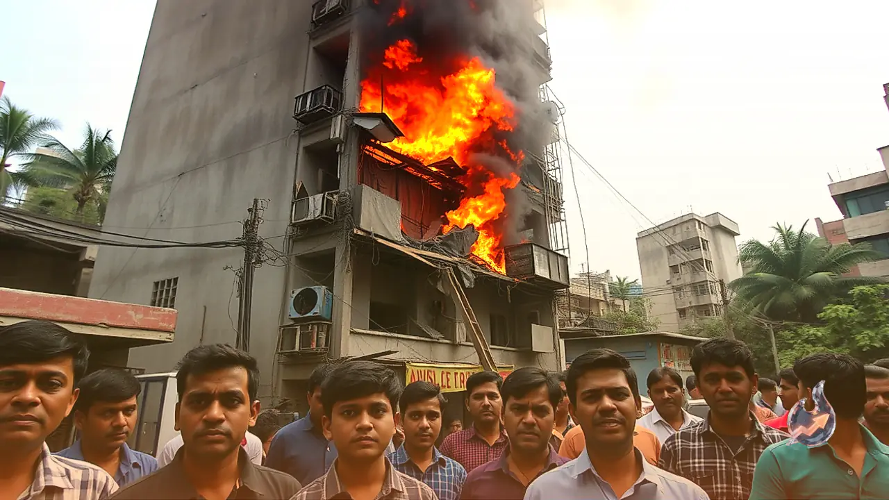 मुंबई के कुर्ला में 13 मंजिला आवासीय इमारत में लगी आग, तीन बच्चों समेत नौ लोग घायल