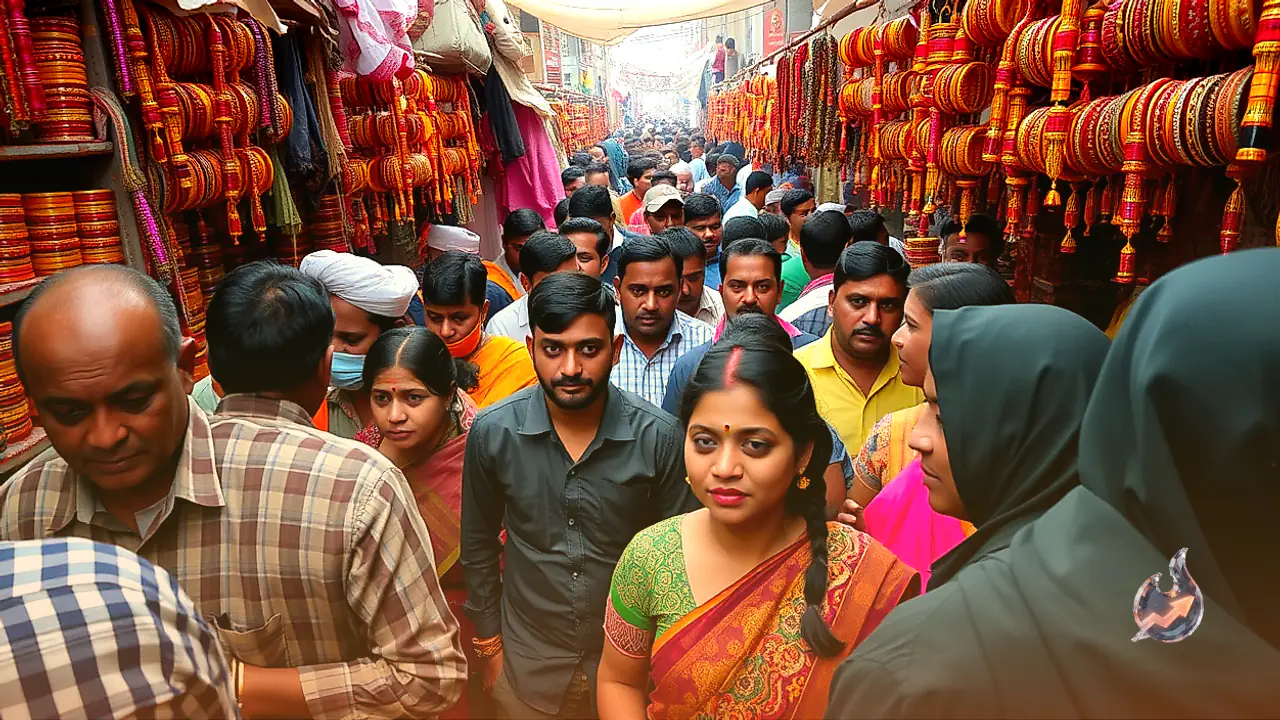 Firozabad Bangles Market Buzzes Ahead of Karwa Chauth as Jelly and Raindrop Designs Surge in Demand