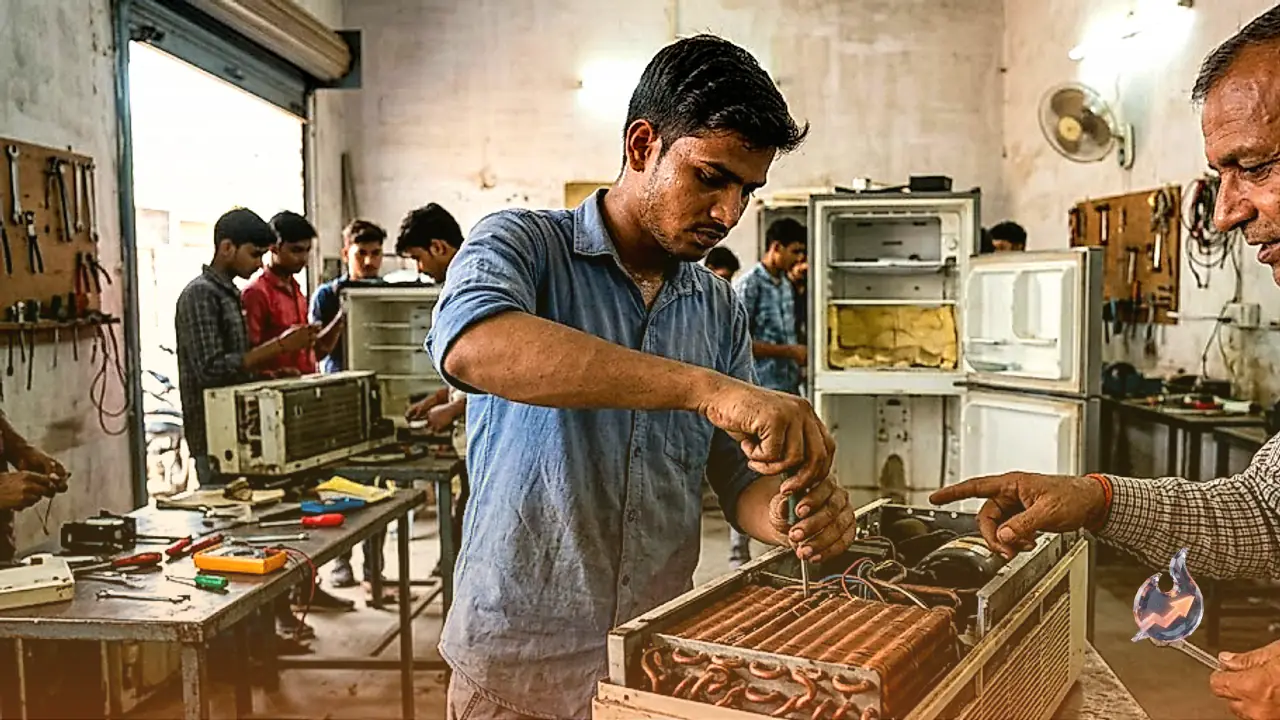 Firozabad Youth Turn to Technical Skills for Self-Employment with Free AC and Refrigerator Repair Training and Loan Support