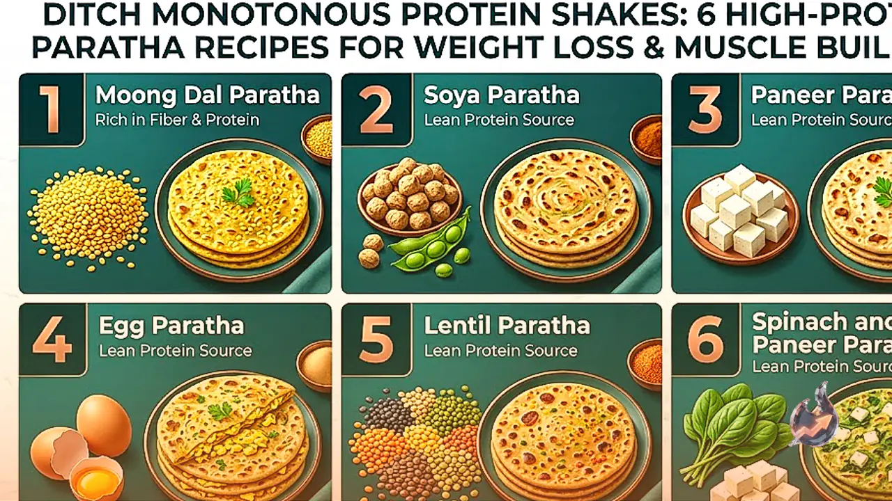 फिटनेस फ्रीक्स के लिए देसी नाश्ता: वजन घटाने और मसल्स बनाने में मदद करेंगे ये 6 न्यूट्रिशियस हाई-प्रोटीन पराठे