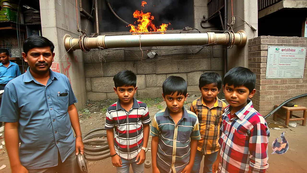 Five Injured Including Two Minors After Cooking Gas Pipeline Catches Fire at Powai Campus in Mumbai
