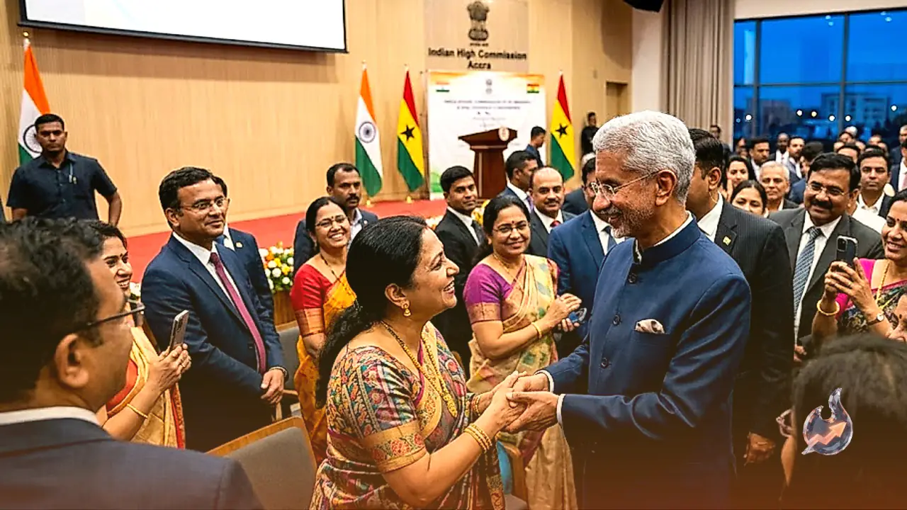 अक्रा में भारतीय समुदाय से मिले विदेश मंत्री जयशंकर, घाना के साथ मजबूत रिश्तों की सराहना की