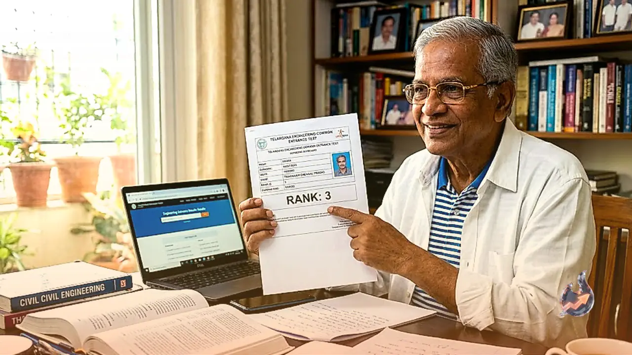 इसरो के पूर्व कर्मी त्वरकवि चंगल प्रसाद ने 78 साल की उम्र में रचा इतिहास, इंजीनियरिंग प्रवेश परीक्षा में हासिल की तीसरी रैंक