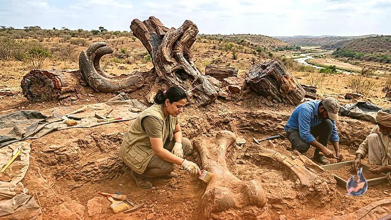 Fossilized Trees and Massive Dinosaur Remains Lie Preserved in Telangana