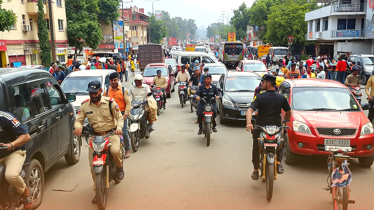 Fresh Traffic Plan Enforced for Kainchi Dham and Nainital as Police Restrict Heavy Vehicles Until October 26