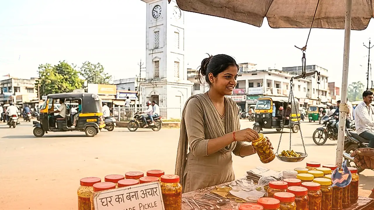 घरेलू नुस्खे से खड़ा किया अचार का स्टॉल, अंबिकापुर की कॉलेज छात्रा रुचिका ऐसे ले जा रहीं मां का काम आगे