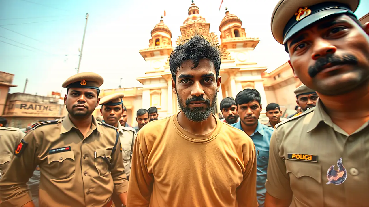 Fugitive Robbery Accused Posing as Godman Arrested from Jhansi Temple