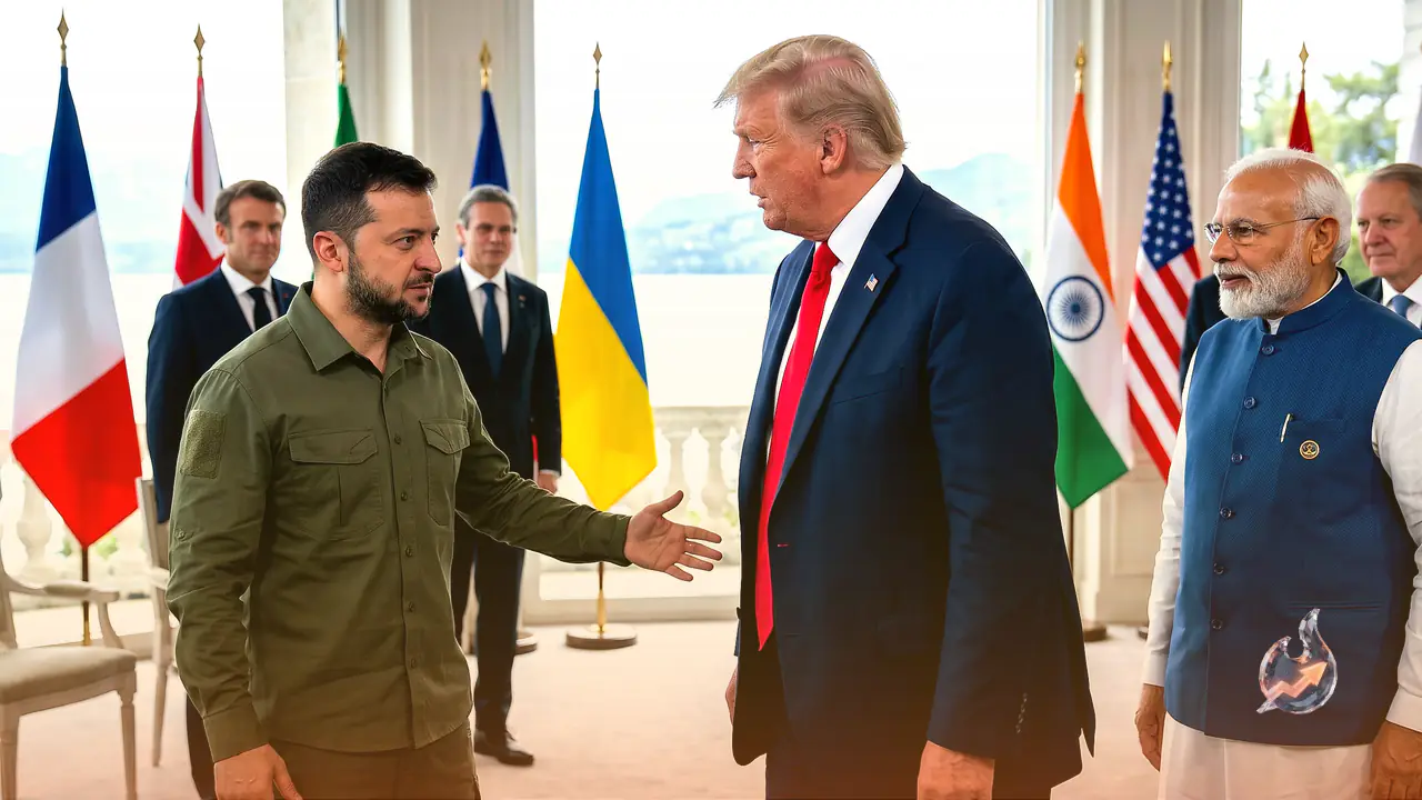 G-7 मंच पर ट्रंप और जेलेंस्की के बीच दिखी ठंडक, हाथ मिलाने से बचते दिखे अमेरिकी राष्ट्रपति; मोदी से 16 महीने बाद हुई मुलाकात