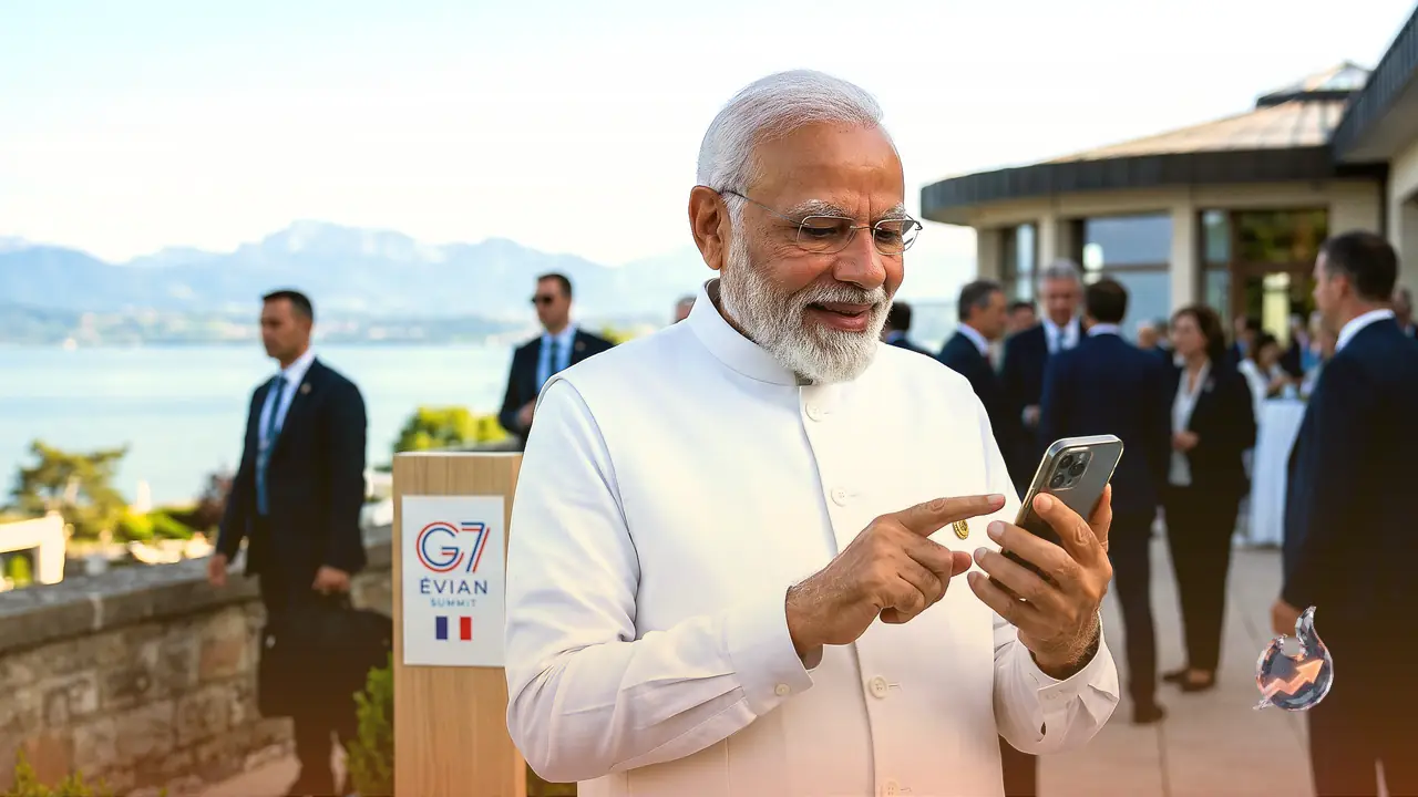 Narendra Modi Shares G7 Summit Update From Évian, And His Post In French Grabs Attention