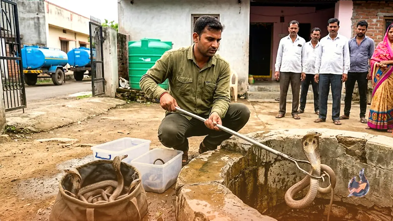 20 Cobras Pulled Out of a Narrow House Well in Mandsaur After Tankers Flood It With Water