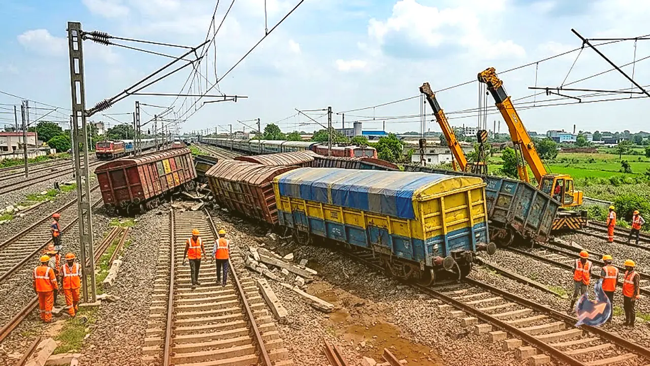 Goods Train Derails Near Ghaziabad, Six Coaches Off Track, 53 Trains Hit