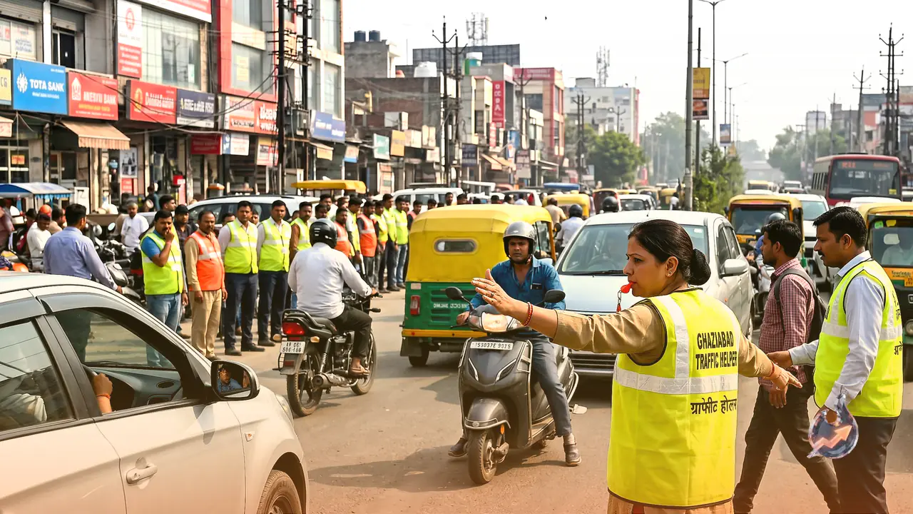 गाजियाबाद में जाम से निपटने का नया फॉर्मूला: 504 आम नागरिक बने ट्रैफिक के 'मददगार सिपाही'