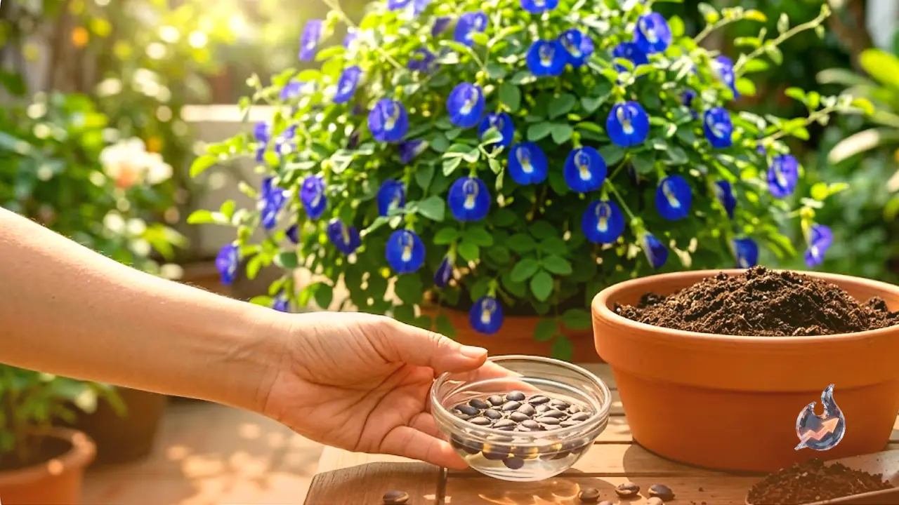 Soak Before You Sow: The Tiny Step That Fills Your Pot With Blue Aparajita Blooms