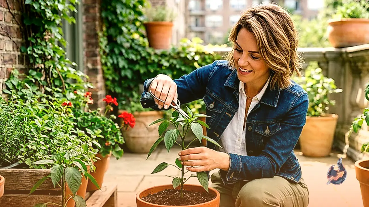 Chilli Plant Not Bearing Fruit in Pot, Follow the 8-Inch Pinching Technique for Bushy Growth