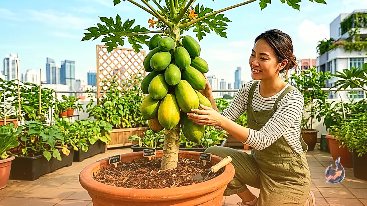 How to Grow Heavy Clusters of Papaya in Pots: Complete Soil, Fertilization, and Winter Care Guide
