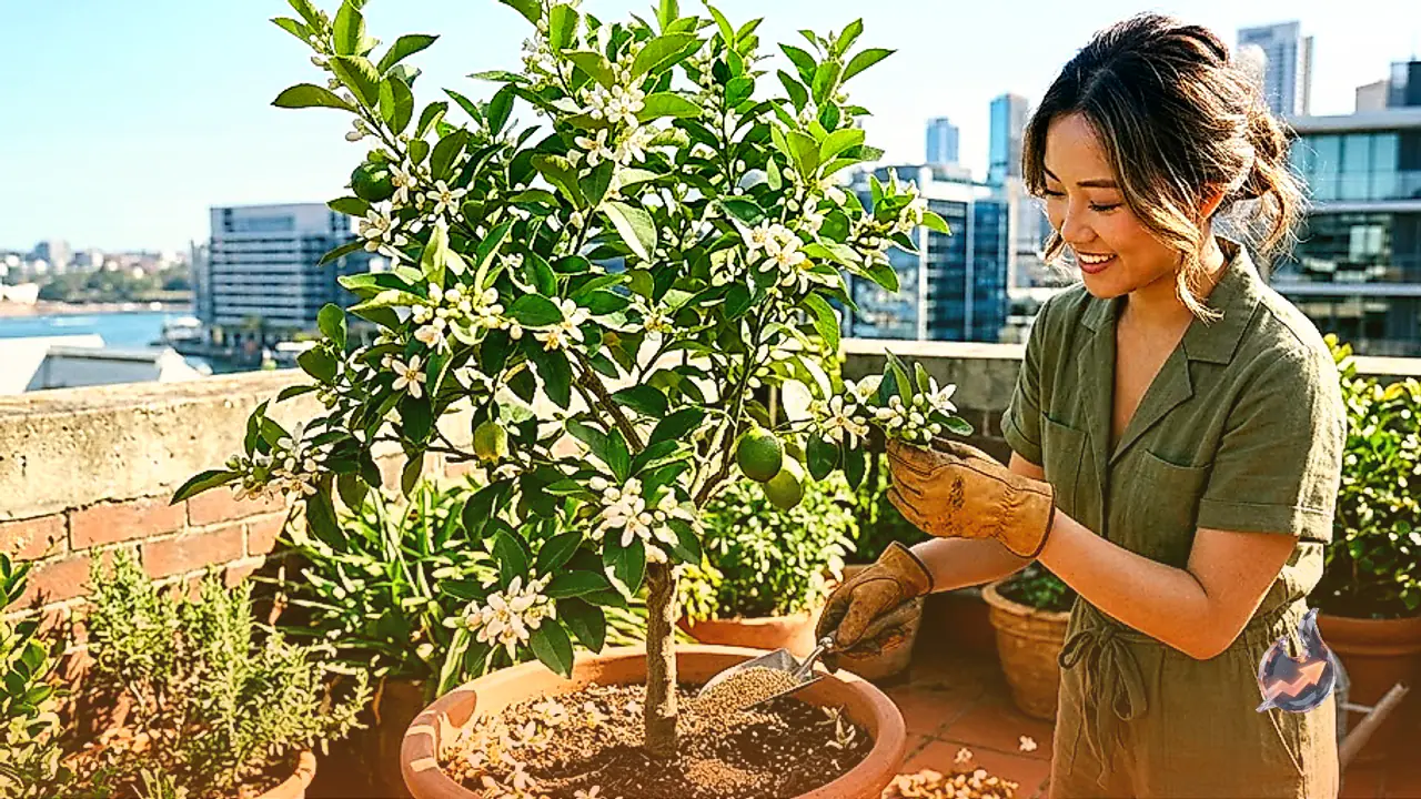 Why potted lemon blossoms drop before fruiting and how balanced nutrition brings a heavy harvest