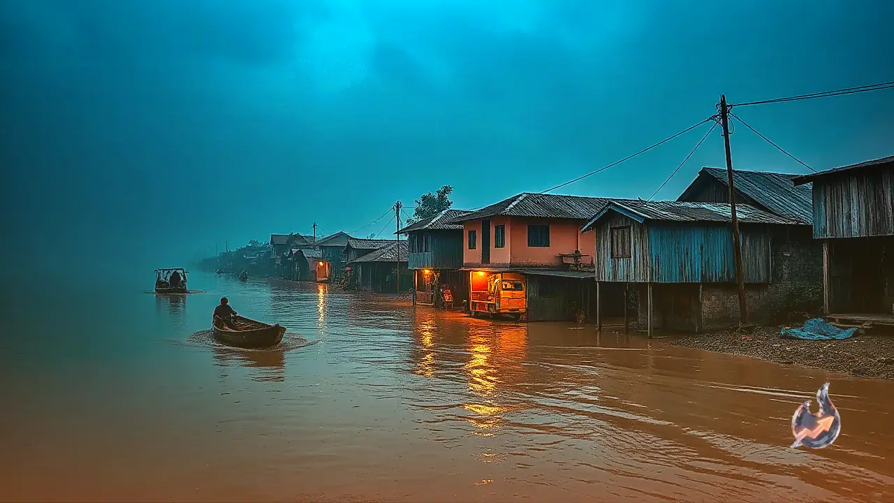 Gandak Surges After Downpours In Nepal, Submerging West Champaran Villages