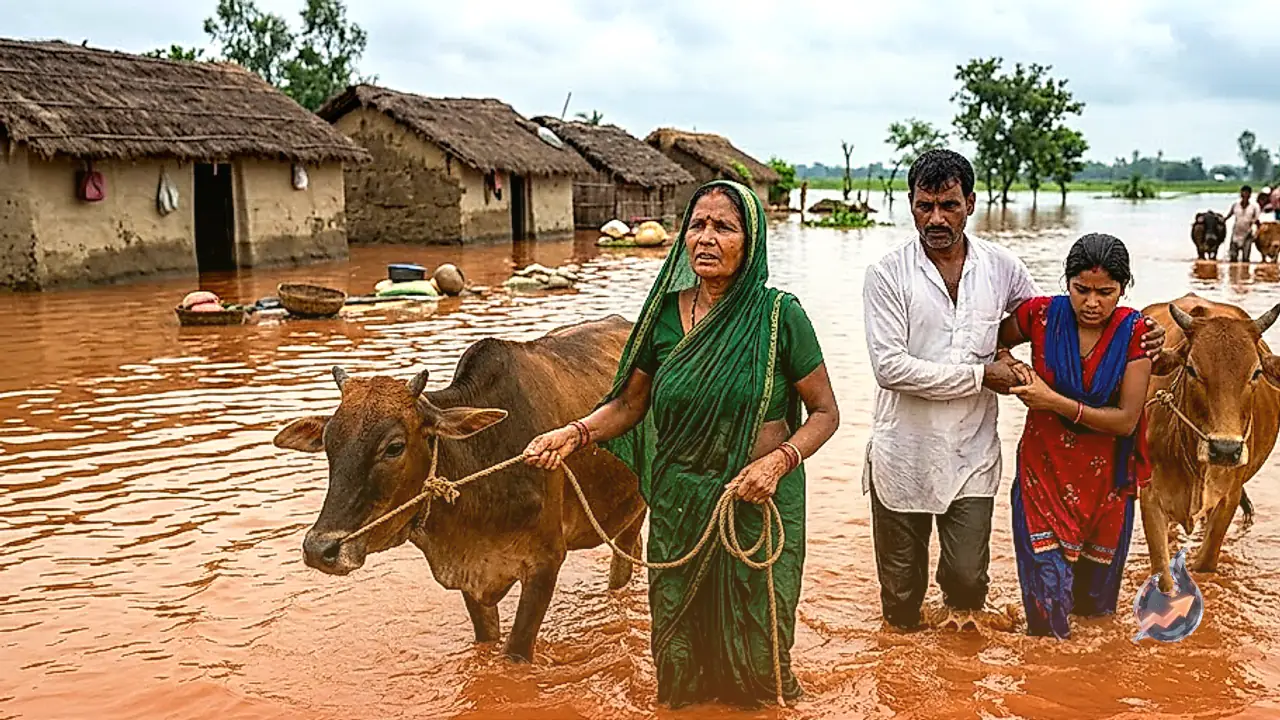 गंडक नदी के जलस्तर में भारी इजाफा, गोपालगंज के दर्जनों गांवों पर मंडराया डूबने का खतरा