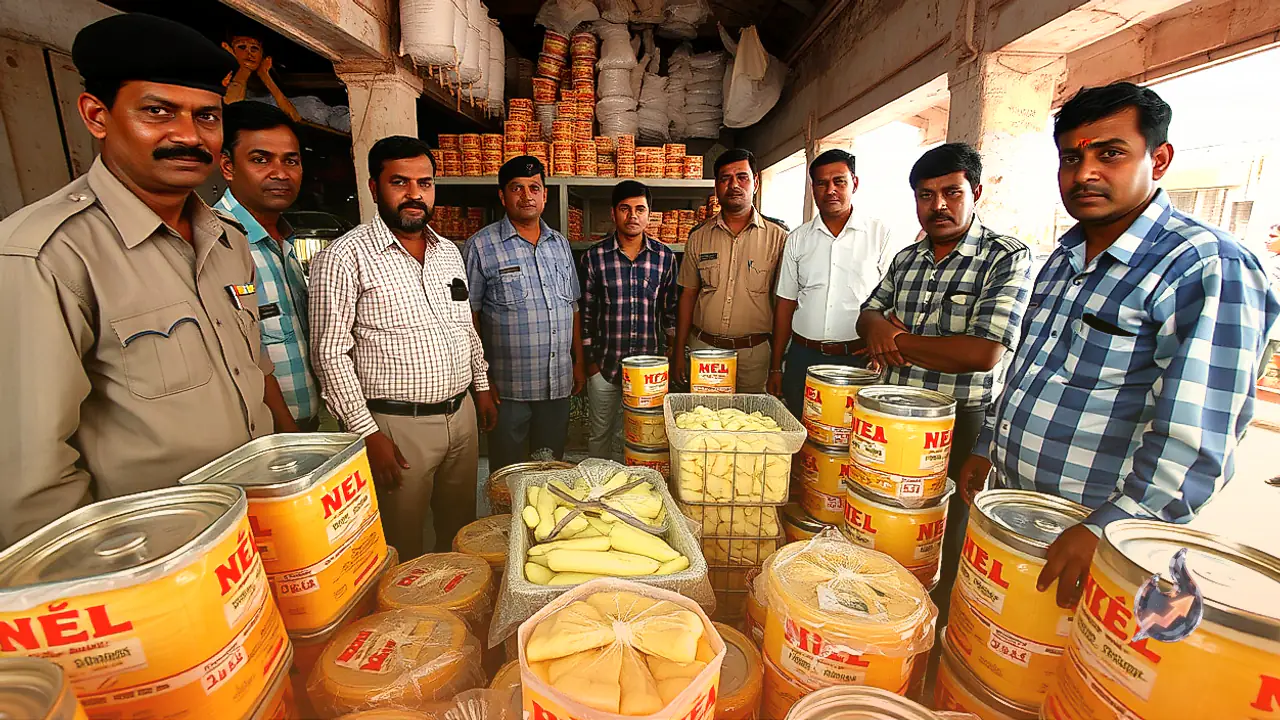 गांधीनगर में नकली देसी घी बनाने वाली यूनिट पकड़ी गई, भारी मात्रा में वनस्पति फैट और नामी कंपनियों के फर्जी रैपर जब्त