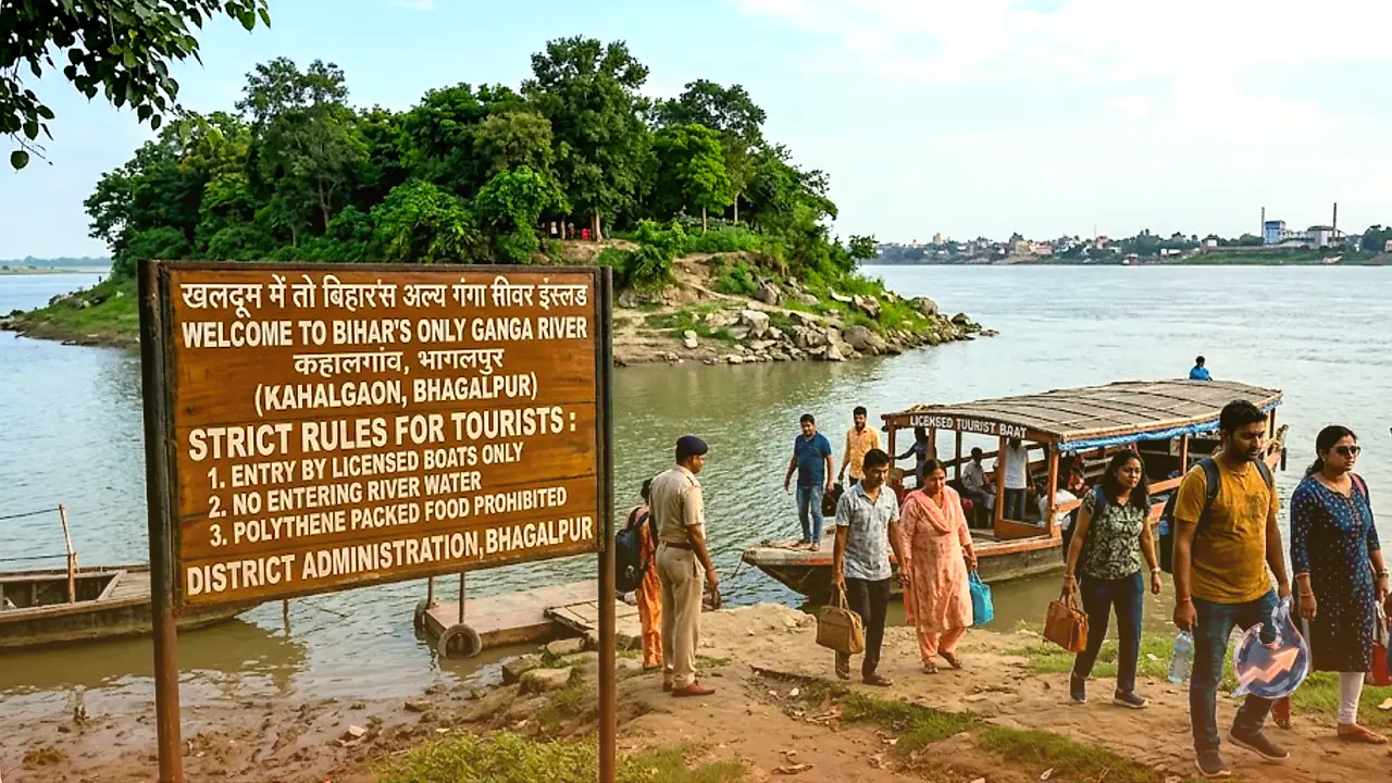 Bihar's Only Ganga River Island Is Now Open for Tourists but Comes with Strict Rules