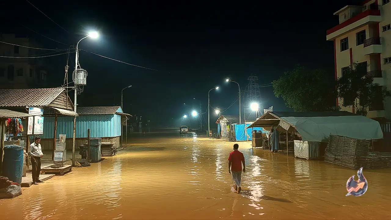 In-Charge Secretary Inspects Midnight Flood Relief Camps in Bhagalpur Amid Rising Ganga River Water Levels