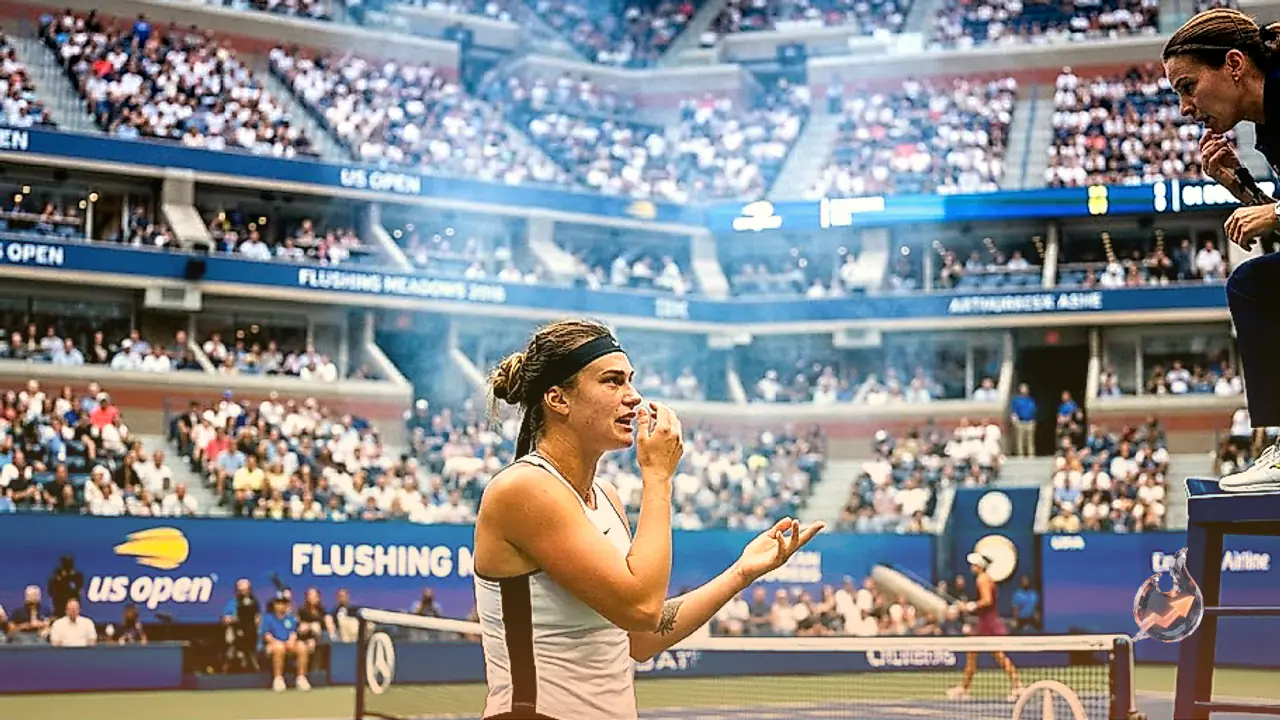 Marijuana smoke forces Aryna Sabalenka to halt play and complain to umpire during US Open win