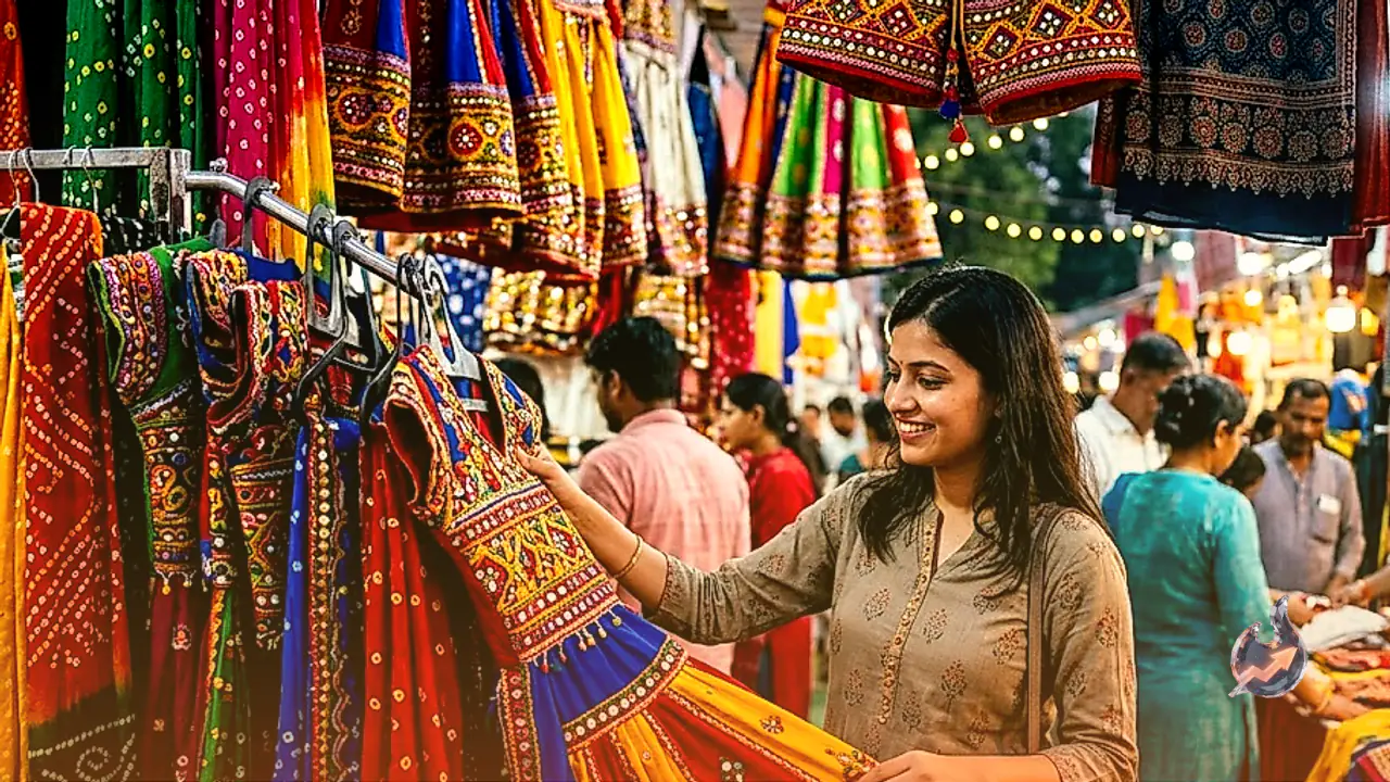 Garba and Dandiya Fever Grips Greater Noida Markets with Traditional Outfits Starting at 700 Rupees