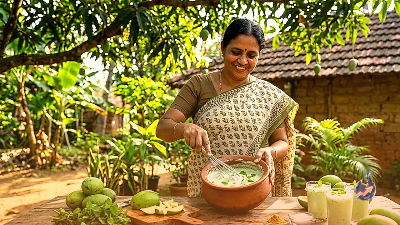 Beat the Summer Heat with Raw Mango Chaas: A Refreshing Tangy Twist to Traditional Buttermilk